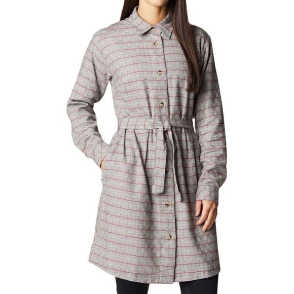 Columbia Flannel Tartan Button Front Dress | M - Picture 1 of 4